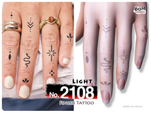 (Finger Tattoo) No.2108 Light