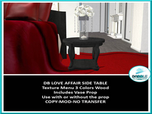 DB LOVE AFFAIR SIDE TABLE  add me
