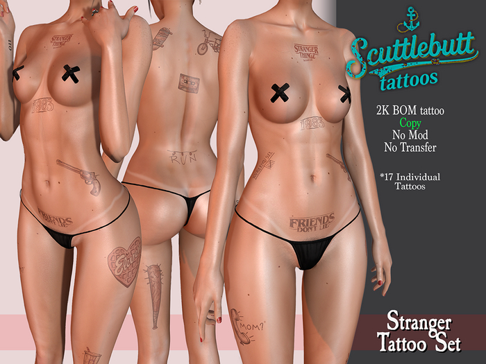 .::Scuttlebutt::. Stranger Tattoo Set