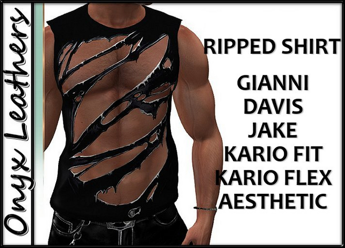 Ripped Tank Top - Black