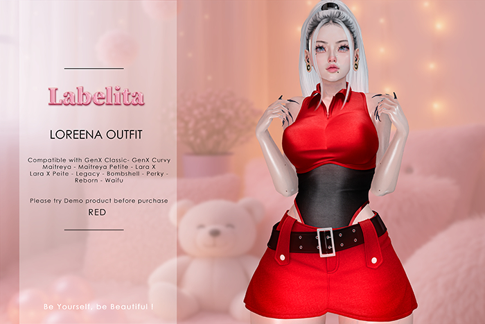 [LABELITA] Loreena Outfit Red