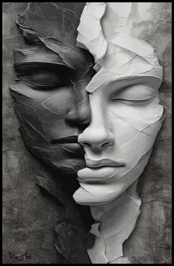 Face Split Wall Art
