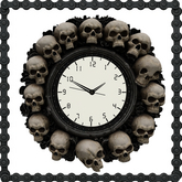 Gothic Skull Clock,Skull Clock,clock