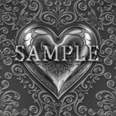 [ Baroque Heart Metal Seamless 01 ] B