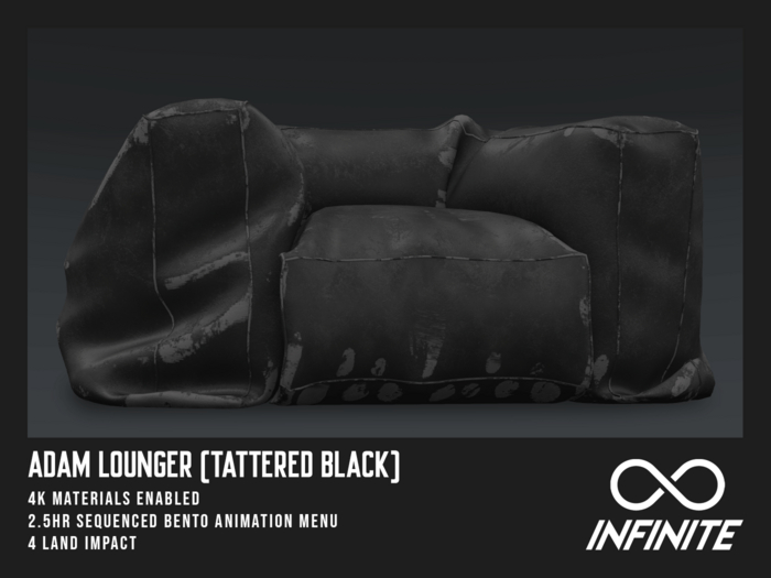 Infinite - Adam Lounger (PG) *Tattered Black