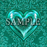 [ Baroque Heart Metal Seamless 01 ] F