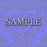 [ Baroque Heart Metal Seamless 01 ] Normal Map
