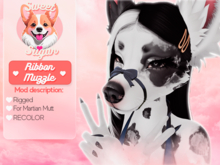 [ Sweet ] > PBR < Ribbon Muzzle for Martian Mutt ( Recolor )