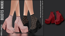 *BRILLANCIA -Boots Nikki  /maroon