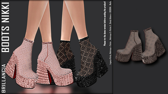*BRILLANCIA -Boots Nikki  /brown