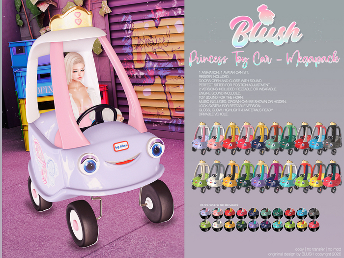 BLUSH - Princess Toy Car - Megapack