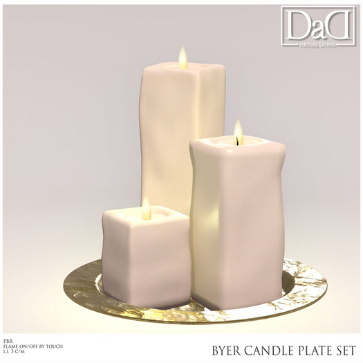 DaD - Byer Candle Plate Set