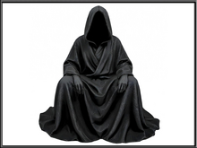 [Feliz] Sitting figure in black hooded robe - Mesh - Full Perm