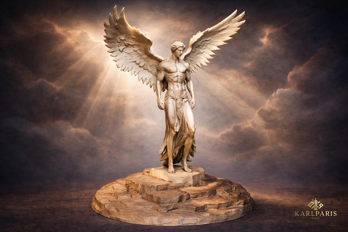 Heavenly Guardian Statue – Angel Protector Sculpture Decor