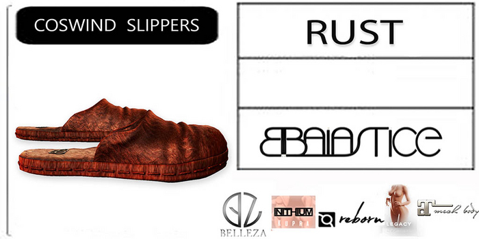 Baiastice_Coswind Slippers-Rust