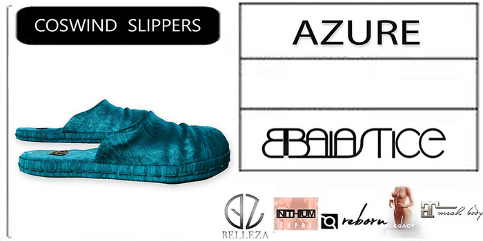 Baiastice_Coswind Slippers-Azure