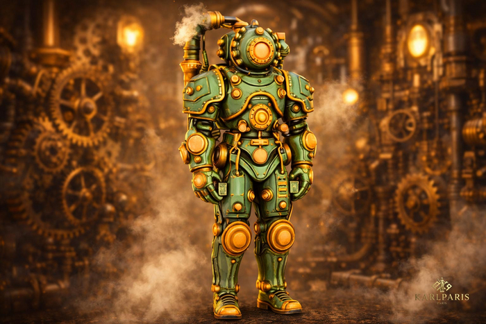 Steampunk Diver Suit – Retro Mechanical Deep-Sea Armor Decor