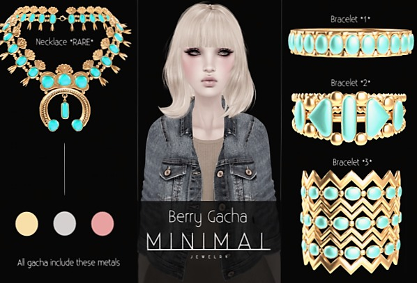 MINIMAL - Berry Necklace *RARE* Gold