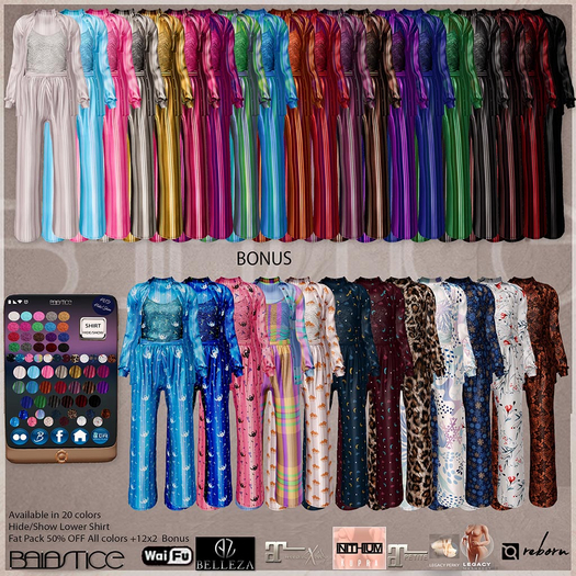 Baiastice_Opium Pyjamas-All Colors + 12x2 Bonus