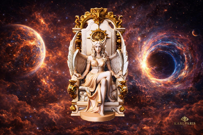 Celestial Sovereign Statue – Divine Cosmic Decor Sculpture