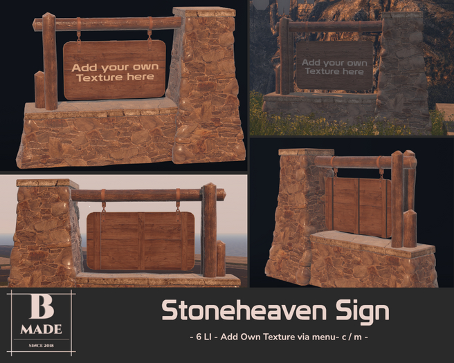 B-Made - Stoneheaven Sign