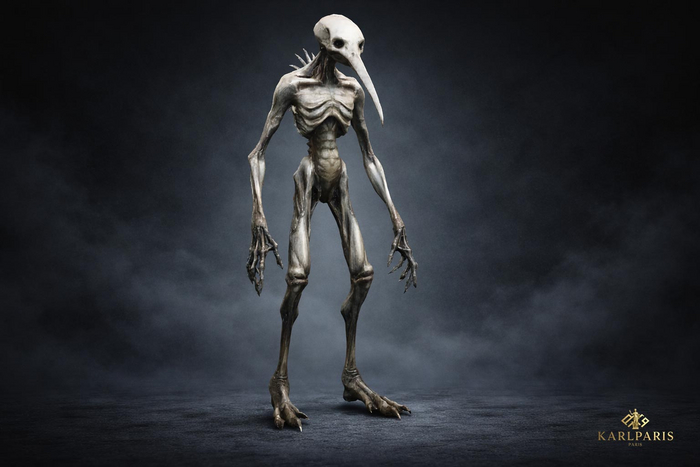Plague Creature Statue – Dark Horror Fantasy Sculpture