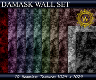 Damask Wall Set Textures