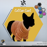 [Rezz Room] Box Sphynx Cat Cotton Coat