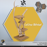 [Rezz Room] Box Sphynx Cat - CatTree OldWood