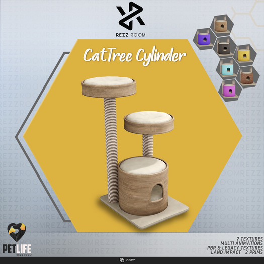 [Rezz Room] Box Sphynx Cat - CatTree Cylinder 