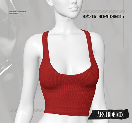 Absurde Nox - Tank Top Chantal // Red