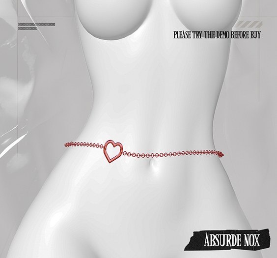 Absurde Nox - Chain Heart // Red