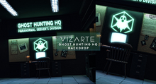 Vizarte. Ghost Hunting HQ Backdrop