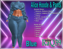 [R39] Alice Hoode & Pants-Blue