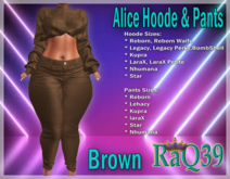 [R39] Alice Hoode & Pants-Brown