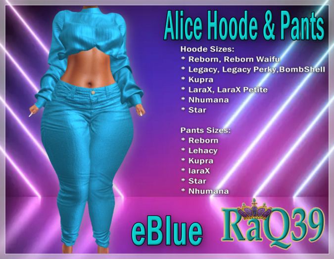 [R39] Alice Hoode & Pants-eBlue