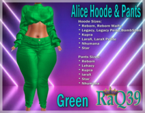 [R39] Alice Hoode & Pants-Green