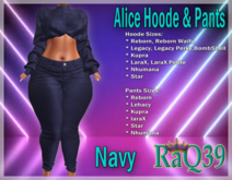 [R39] Alice Hoode & Pants-Navy