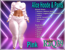 [R39] Alice Hoode & Pants-Pink