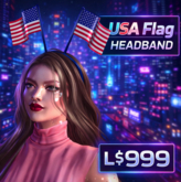 USA Flag Headband – Copy Perm | Perfect for 4th of July, Independence Day & National Events