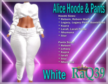 [R39] Alice Hoode & Pants-White