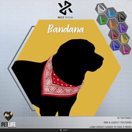 [Rezz Room] Box Labrador Retriever Bandana >>Wear Me<<