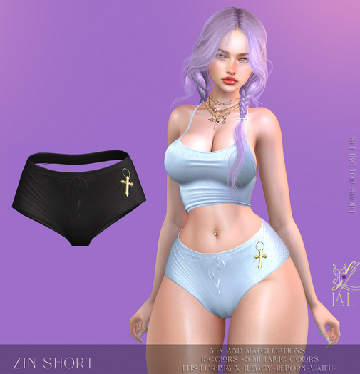-LAL-Zin  Short [ BLACK ]