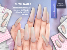 Lexa - Sutil Glitter Nails