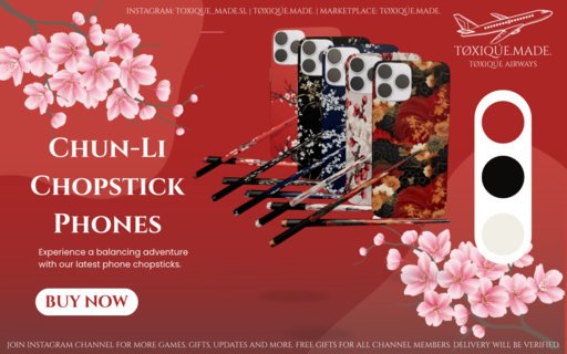 [T.M] Chun-Li Chopstick Phones