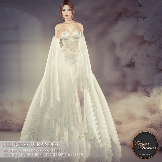 .:FlowerDreams:.Princess Turandot - white  One Linden Gift