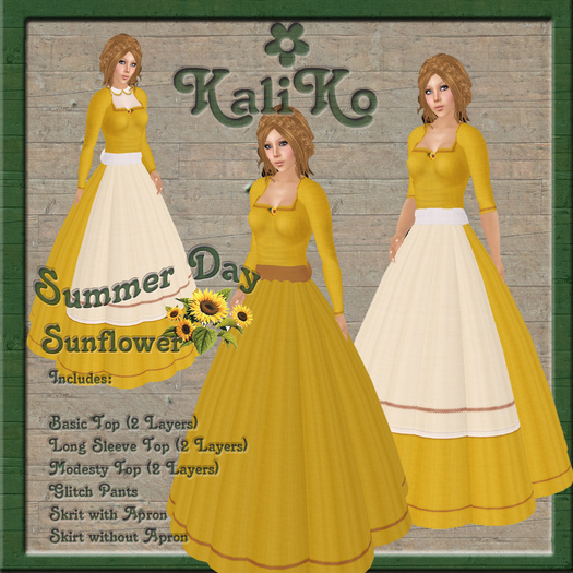 KaliKo - Summer Day Sunflower Dress