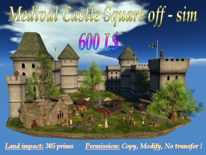 Medival Castle Square Off-sim