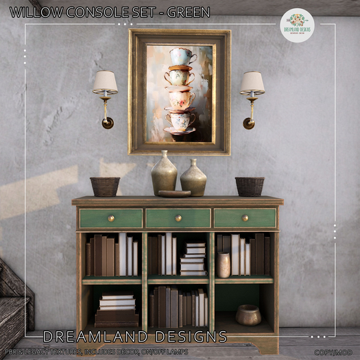 DD Willow Console Set-Green