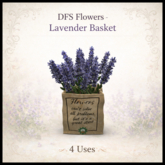 DFS Flowers - Lavender Basket - ACTUAL ITEM